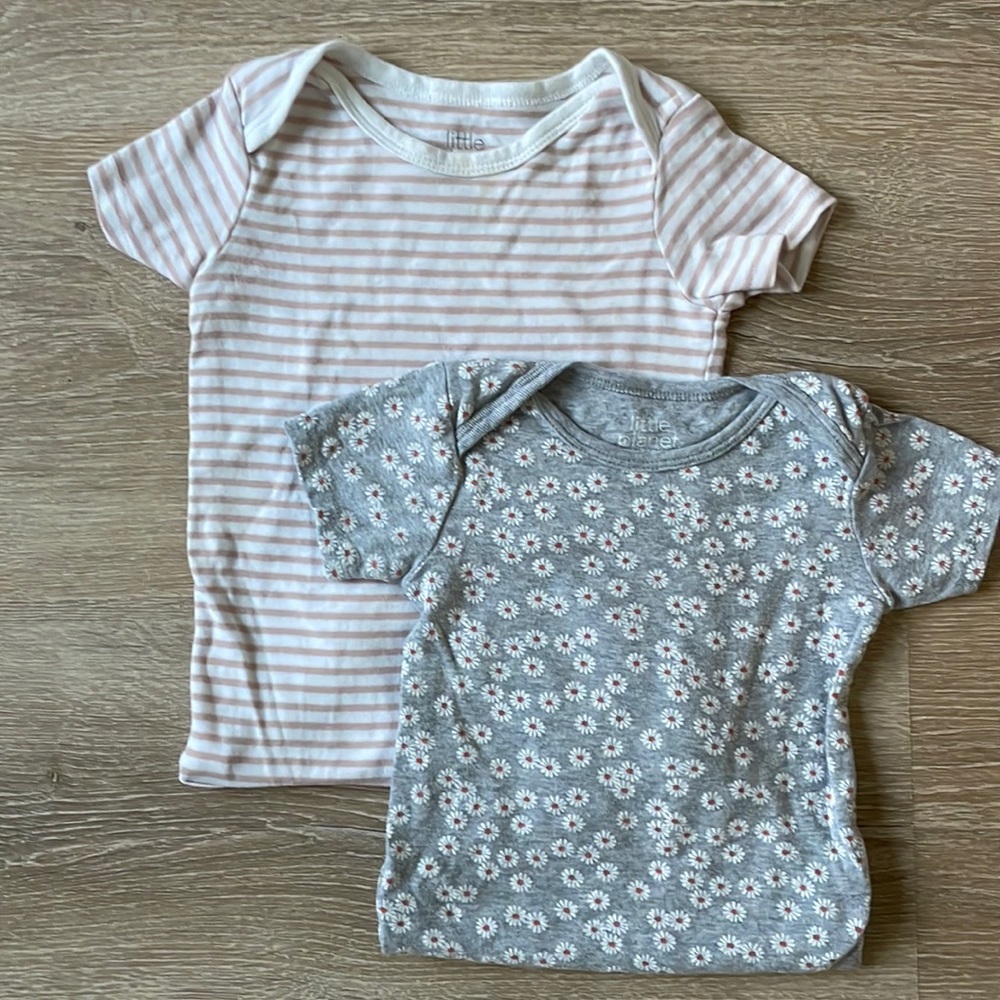 Little Planet Organics Short Sleeve Onesie - Set of 2 - 18 months